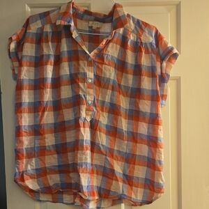 LOFT Multicolor Plaid Shirt